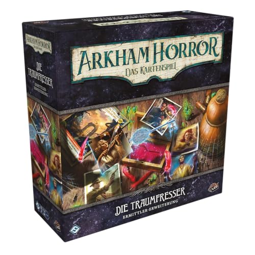 Fantasy Flight Games, Arkham Horror: LCG – Die Traumfresser, Ermittler-Erweiterung, Expertenspiel, Kartenspiel, 1-4 Spieler, ab 14+ Jahren, 45 Minuten, Deutsch