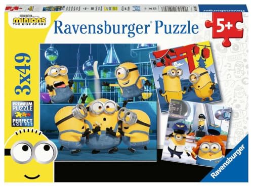 Ravensburger - Puzzle Enfant - Puzzles 3x49 p - Drôles de Minions - Minions 2 - Dès 5 Ans - 05082