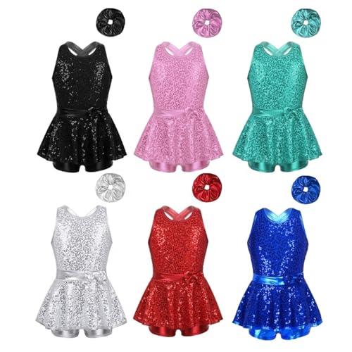 Disfraz de baile para niñas con lentejuelas y banda para el cabello miniatura 3