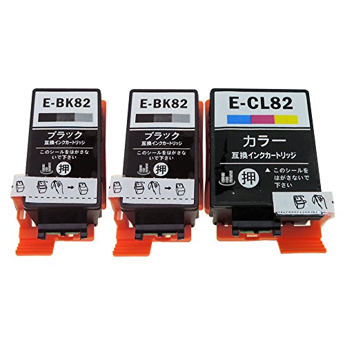 Amazon.co.jp: IC4CL82 ICBK82 ブラック 2本 + ICCL82 (C/M/Y) 3色一