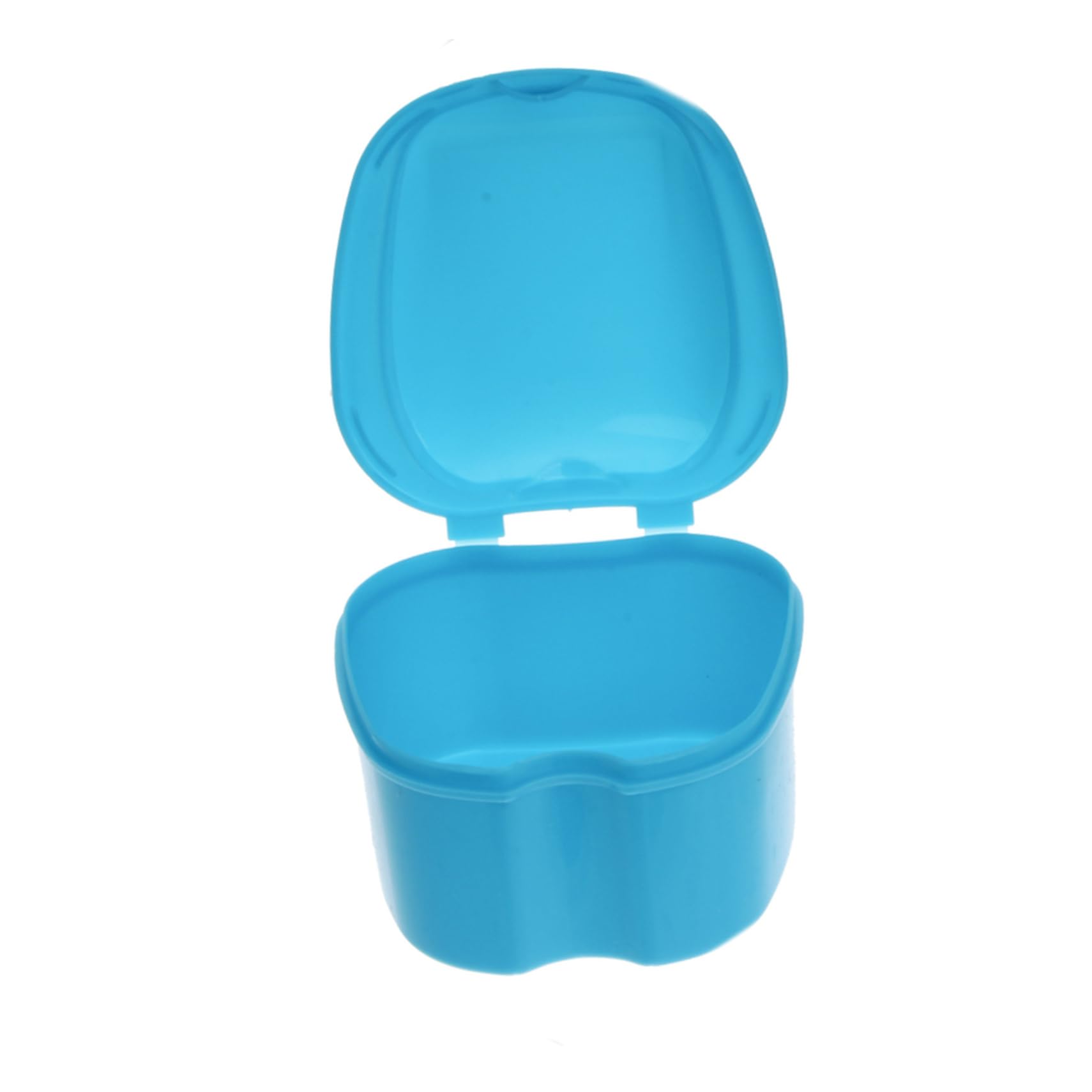 Contenitore per Dentiera Blu in Pp con Cestello e Rete Sospesa | Formato Mini, Stile Europeo, per Asciugatura e Pulizia, Pratico da Trasportare e Protegge dagli Urti