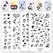 Ejiubas Double-sided Henna Egypt Floral Nail Stamping Plates Nail Art Designs Manicure Set 2 Pcs