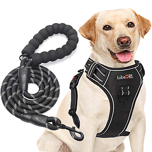tobeDRI No Pull Dog Harness Adjustable Reflective Oxford Easy Control Medium Large Dog