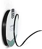 Vaessen Creative Satinband Schwarz, 3 mm x 10 Meter, Schleifenband, Dekoband, Geschenkband und Stoffband für Hochzeit, Taufe und Geburtstagsgeschenke, 3MM