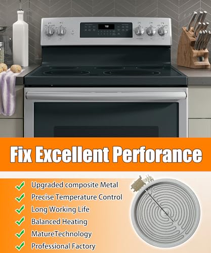 Image of W10189281 12 inch Range Dual Surface Element Burner Fits for Samsung Stove | MEE64284901 Oven Radiant Heater 1900W 9 inch /3000W 12 inch Fits for Whirlpool Maytag LG Burner, Replaces W10823727