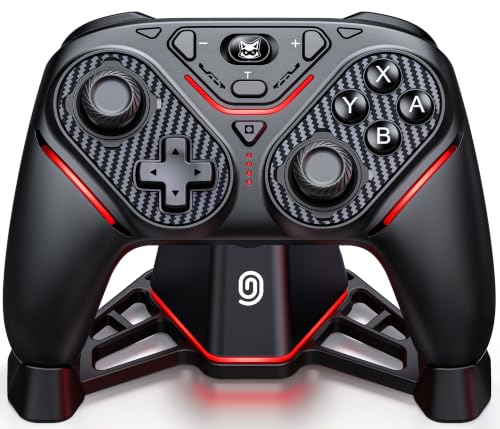 Svetaecho Switch 2 Pro Controller with TMR Joysticks, Wireless Controller for Switch 2/Switch with Charging Dock, Dual-Mode Hall Triggers, Wake-Up, Turbo &amp; Programmable Back Buttons