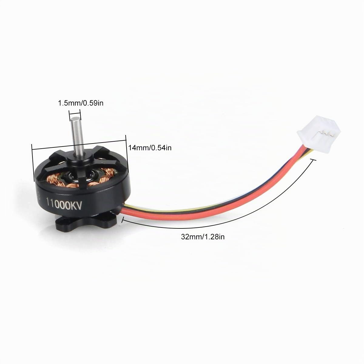 BETAFPV 4pcs 1103 11000KV Brushless Motors for DIY 2S Micro FPV Drone Quad | Compatible with 2S Lipo Battery 75mm Wheelbase Whoop Quadcopter like Beta75X
