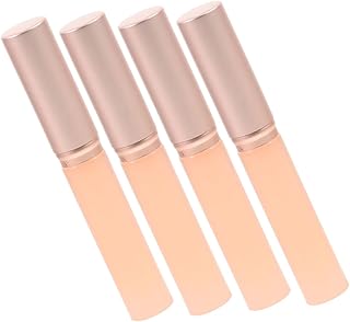 4pcs Silicone Lip Brushes with Lid Pink Lipst...