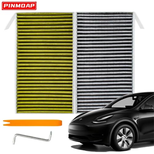 Filtro de aire de carbón activado compatible con Tesla Model 3 Y y herramienta de cabina 2