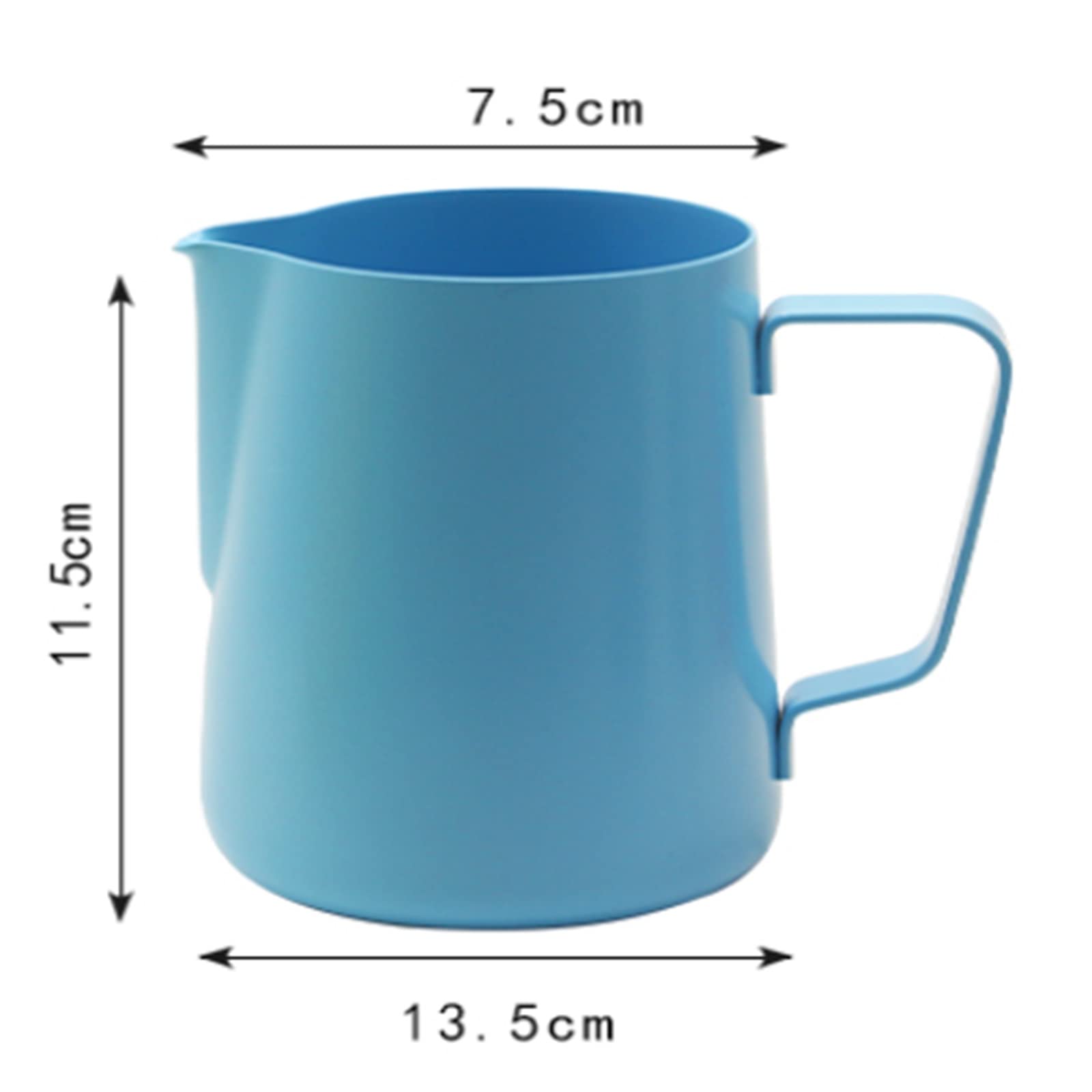 Dzbanek do spieniania mleka, Dzbanek do spieniania mleka, dzbanek, kubek w kształcie kwiatu, fantazyjny, kawa, wytłoczona końcówka, spieniacz, 600 ml(Rood)