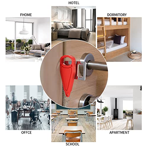 2 Stück Tragbares Türschloss Hotel-Türschloss Zusätzliches Schloss mit Aufbewahrungstasche für Sicherheit Privatsphäre Reisen Hotel Zuhause Schlafzimmer Apartment