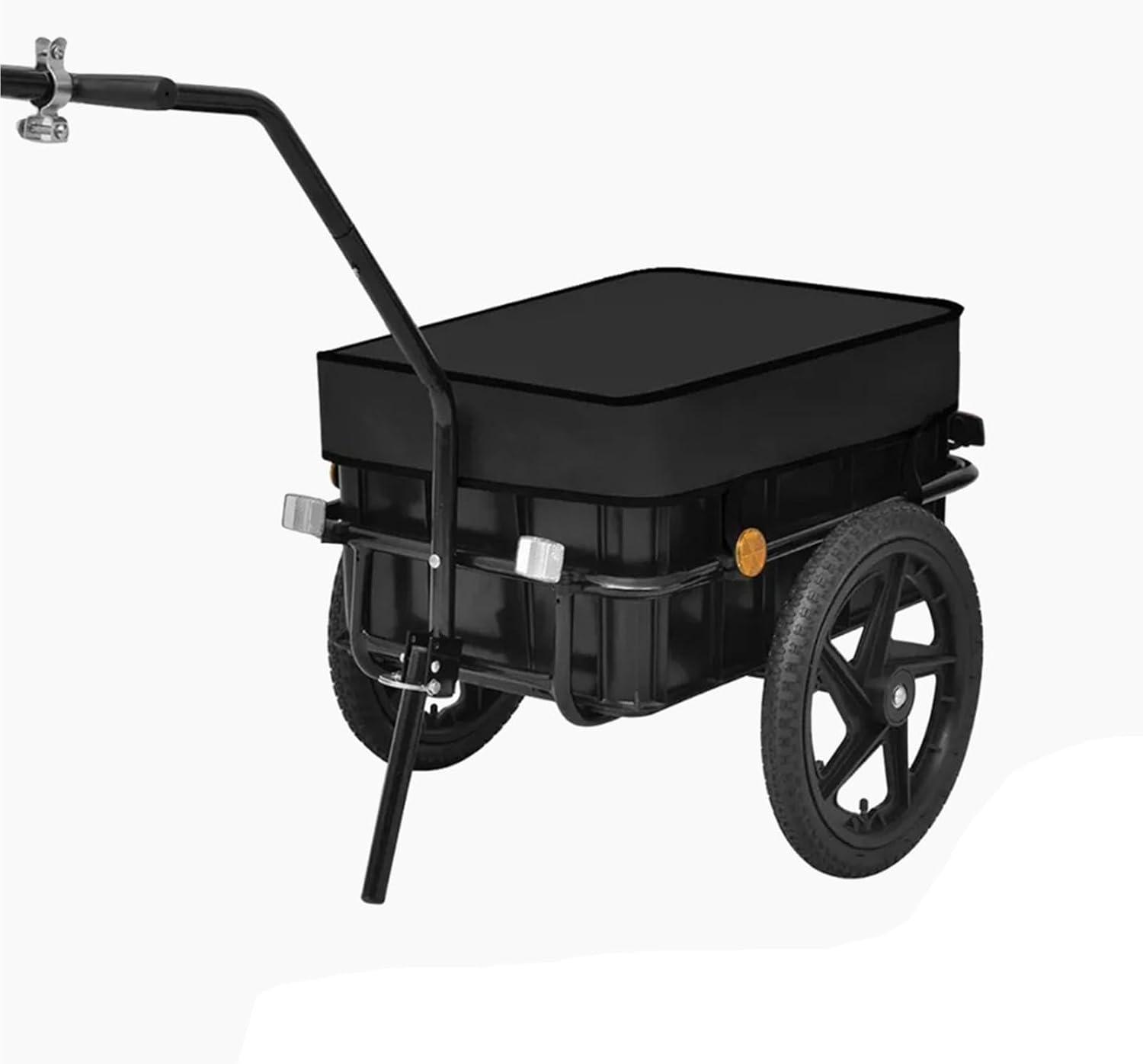 Kids Bike Trailer & Cargo Carrier - 80KG Capacity with Safety Flag, 10KG Lightweight Foldable Design, All-Terrain Wheels for Cycling, Pets, Groceries, Camping and Commuting