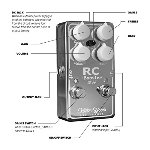 Amazon.co.jp: Xotic エキゾチック エフェクター ブースター RC