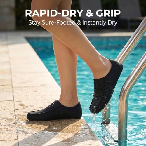 Image of JACKSHIBO Water Shoes for Women Men Quick-Dry Swim Shoes Beach Water Socks | Aqua, Swimming, Yoga, Surf, River, Lake, Kayak, Pool Socks, Cruise Essentials, Sport, Adult, Unisex, Cute, Barefoot, Vacation