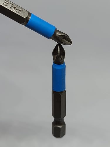 Miniatura 2 de 10 piezas Phillips Bits Ph2 herramienta eléctrica, juego de puntas de destornillador magnéticas, juego de puntas Phillips antideslizantes de 2