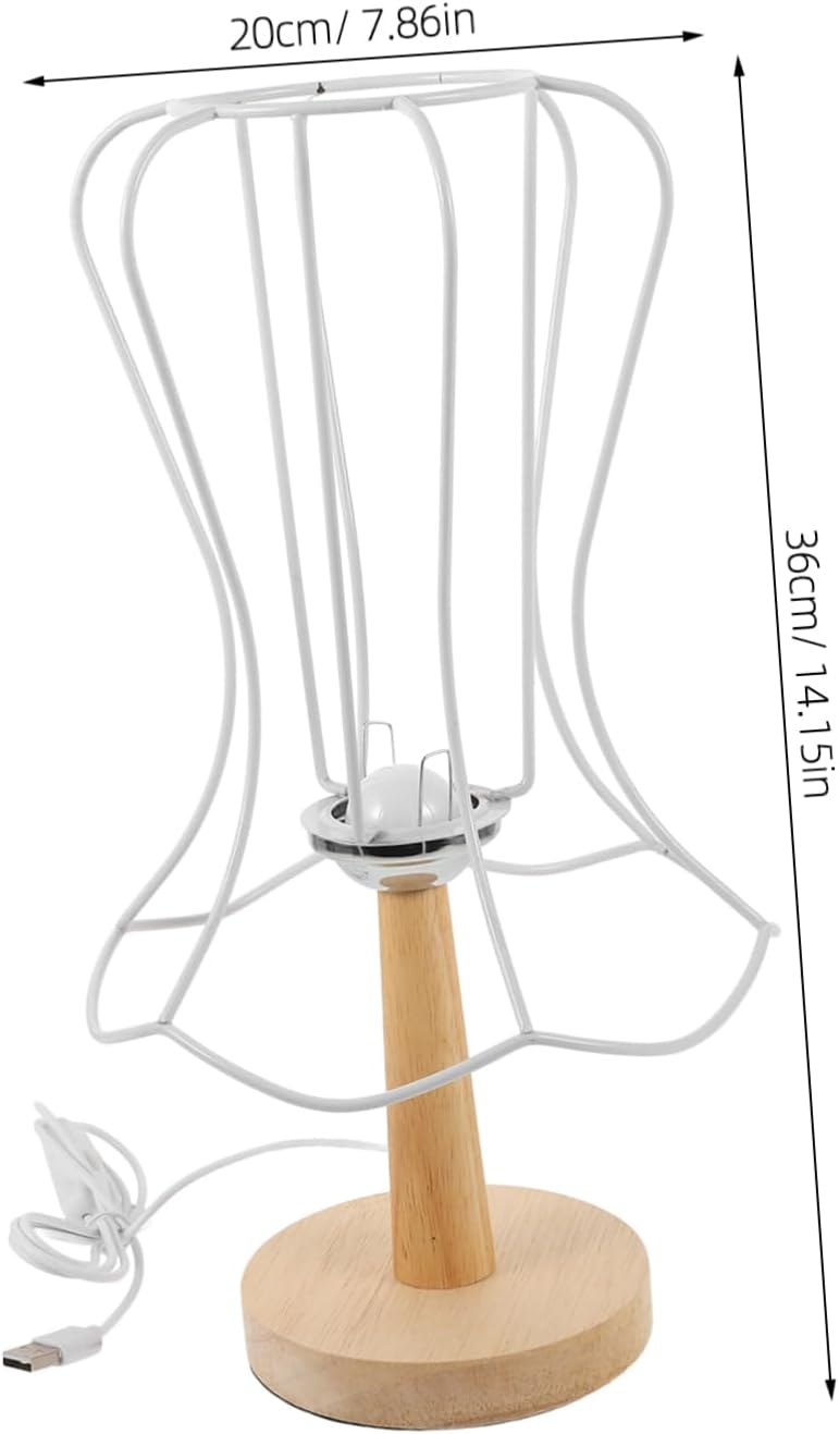 Lampshade Frame for Table Lamp Sturdy Construction Unique Design for Home Decor Versatile Use As Table Pendant Light