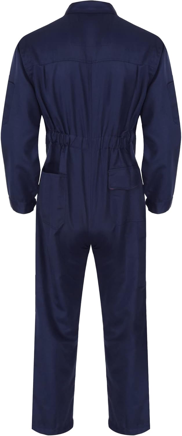 Shinsto Men's Dustproof Workwear Long Sleeve Coveralls Work Jumpsuit Mechanic Uniform