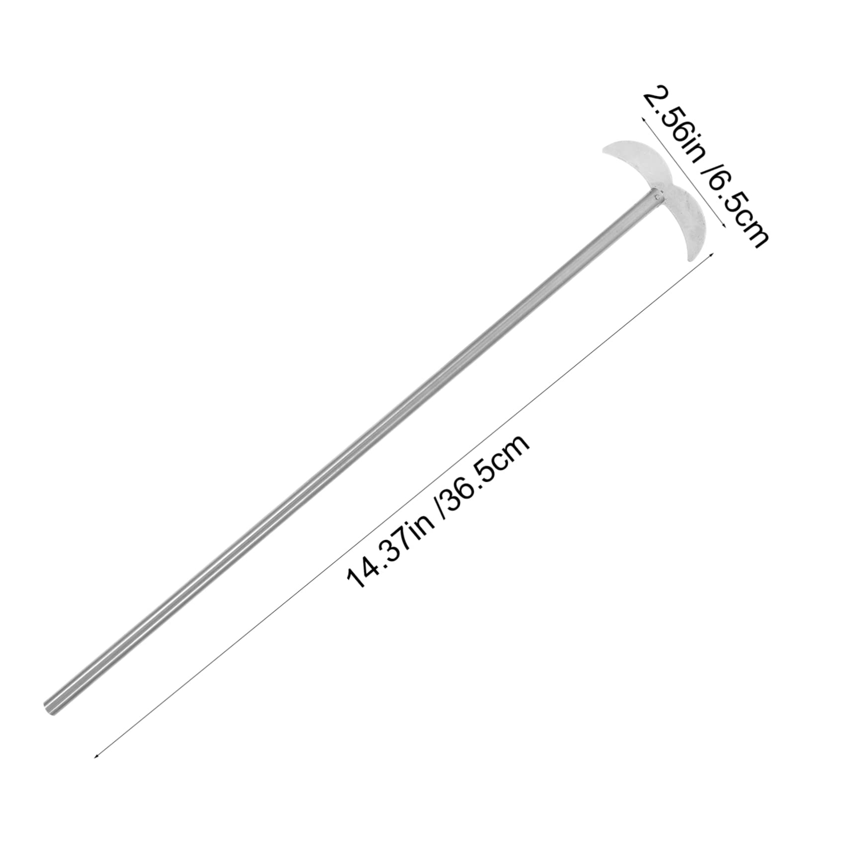 Edelstahl-Rührstab 36,5 Cm – Für Labor, Chemie & Industrie, Säurefest, Mit Kupferspannzange
