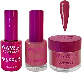 WAVEGEL Soak-Off Gel, Nail Lacquer & Acrylic/Dip Powder Matching Set - Princess Collection - #113 Burnt Russet Ring