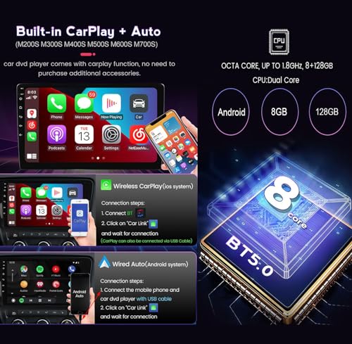 Radio de coche con Android 12 y Carplay inalámbrico para Outlander 1 RHD 3