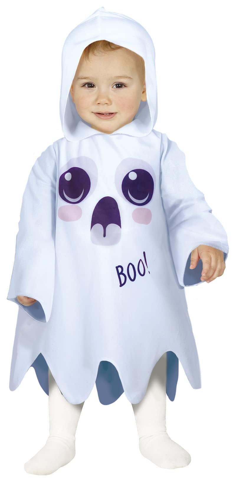 FIESTAS GUIRCA Disfraz de Linda Fantasma Boo para Bebé Niño o Niña - Disfraz Halloween de Bebé