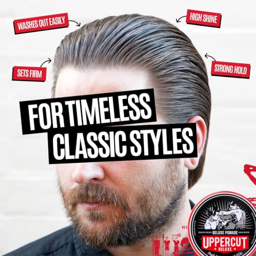 UPPERCUT DELUXE Pomade for Men – Strong Hold, High Shine, Water-Based