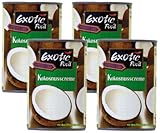 Exotic Food Kokosnusscreme, Fettgehalt: ca. 22%, 400ml (1 x 400 ml Packung) (Packung mit 4)