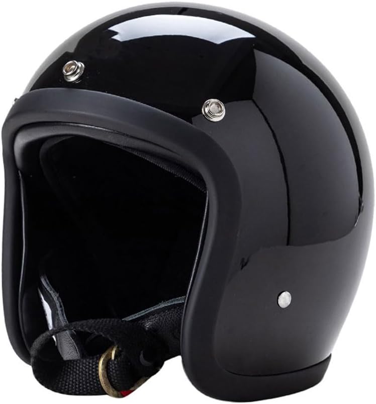Miniatura 1 de GJH Casco de motocicleta Jet Cafe Recer 500TX estilo unisex, casco 34 Chopper Bobber, tecnología japonesa, hecho a mano, casco de motocicleta de 3