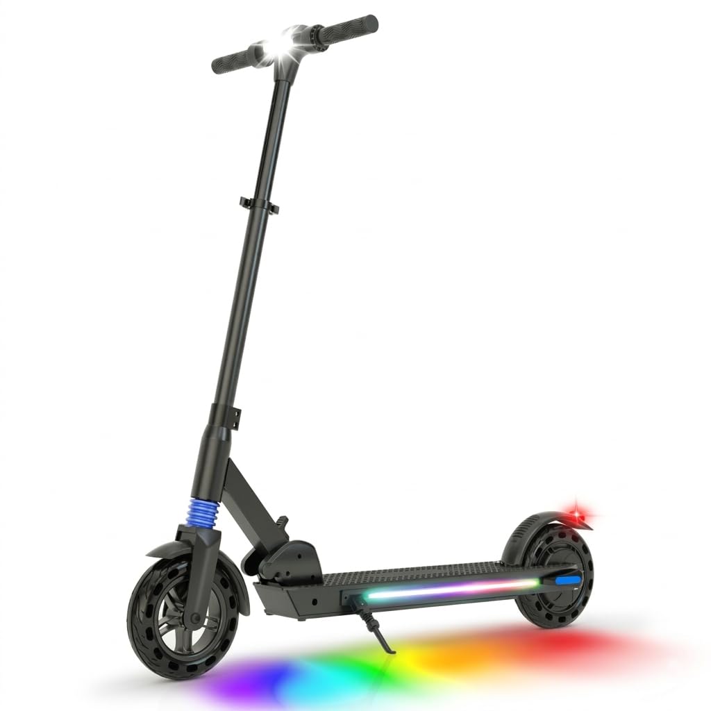 Elektroroller für Kinder 8-16 Jahre, Faltbarer E Scooter mit LED-Anzeige, 250W Motor, Höhenverstellbar, Bis 20 km Reichweite & 20 km/h, Elektro Scooter für Kinder und Jugendliche