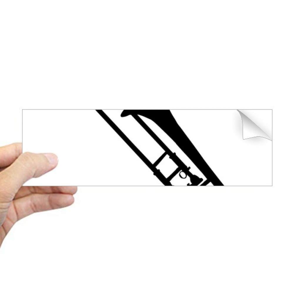 Sticker trombone rectangulaire pour fenêtre DIYthinker
