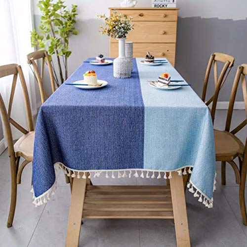 Nappe de table lin coton lavable pour protéger votre table basse du salon
