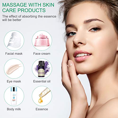 FRCOLOR Rolo de rosto de jade, 2 peças de beleza cosmética para pele facial, rolo de envelhecimento