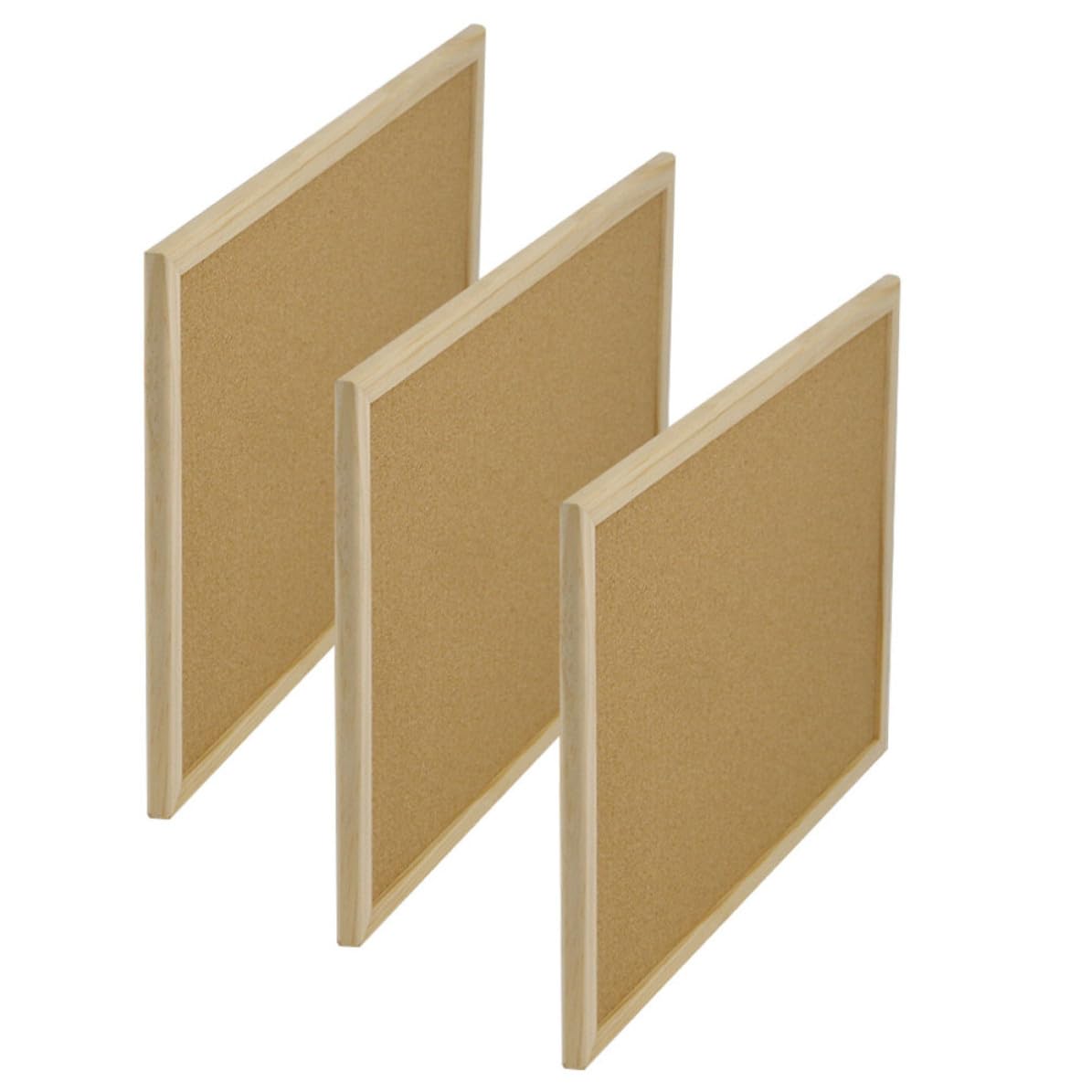 Kichvoe Kork Präsentationstafel mit Holzrahmen aus Kiefer Kaffeefarben Einseitig zur Wanddekoration für Zuhause Installieren Multifunktional