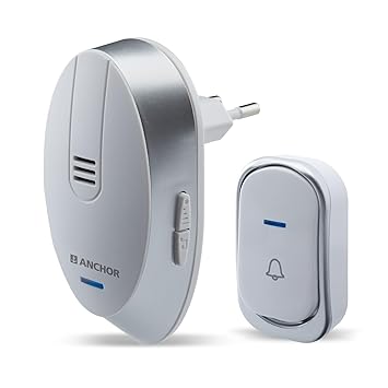 Anchor by Panasonic Wireless Doorbell | 45 Melodies Calling Bell for Home, Office with 120 Meter Operating Range | Door Bell for home (22730) - image, photos