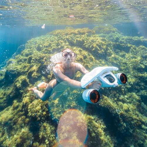 Image of Sublue Mix MixPro Underwater Scooter, Dual-Motor Water Scooter for Adults, 131ft Waterproof, 30 Min Battery, Action Camera Mount, for Pool, Diving, Snorkeling (SpaceBlue)
