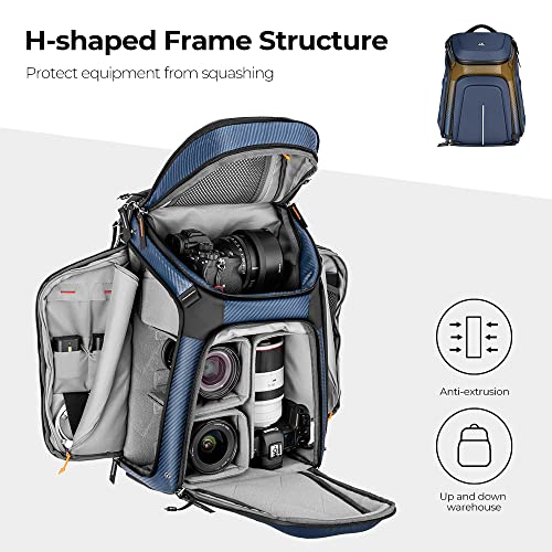K&F Concept Professional Camera Backpack with Lens Pouch #TOP23