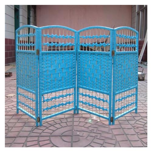 Panneaux de séparation occultants pliables bleu 100x40 cm lot de 5