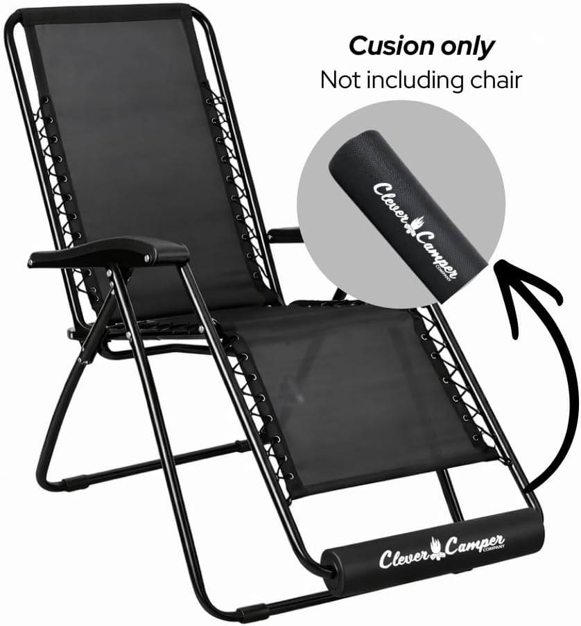 The Original Zero Gravity Chair Cushion for Foot Rest Allows You to Relax in Total Comfort – Great for Antigravity Outdoor Folding Camping Recliner, standard, 15.75"