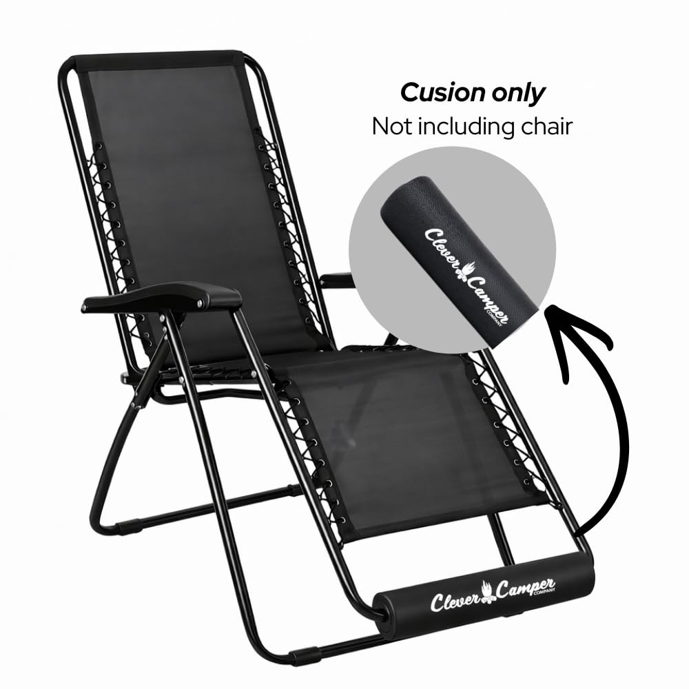 The Original Zero Gravity Chair Cushion for Foot Rest Allows You to Relax in Total Comfort – Great for Antigravity Outdoor Folding Camping Recliner, standard, 15.75"