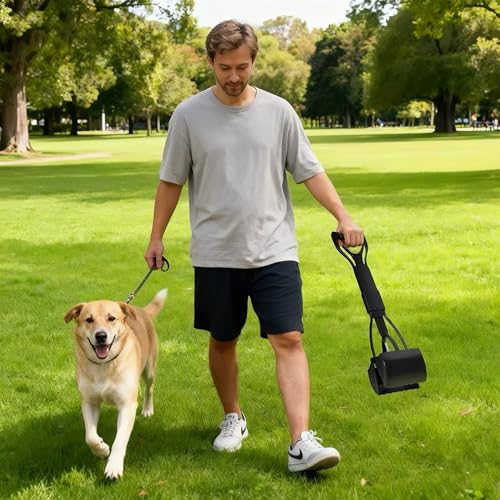 BARGAIN FACTORY Dog Pooper Scooper, 60cm Long Handle, Foldable Pet Waste Picker for Gravel, Dirt, Grass, No Bending Design - Image 4