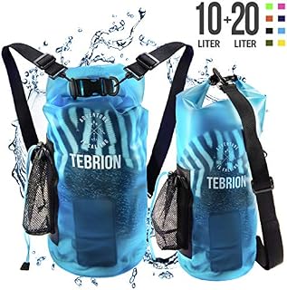 TEBRION 10L / 10L + 20L Premium Waterproof Dry Bag - Roll Top