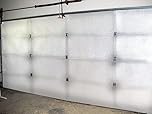 NASA TECH White Reflective Foam Core 2 Car Garage Door Insulation Kit 18FT (WIDE) x 8FT (HIGH) R Value 8.0 Made in USA New and Improved Heavy Duty Double Sided Tape (ALSO FITS 18X7)