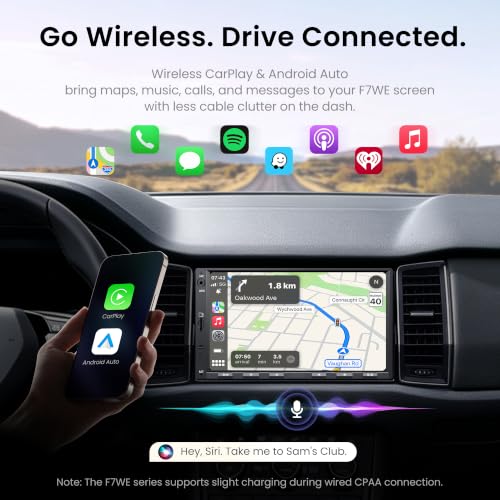ATOTO F7WE 7-Inch Double DIN Car Stereo With Wireless CarPlay and Android Auto - Image 3