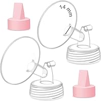 Vista 15 de Maymom Pieza de bomba compatible con bombas Spectra/Ameda Luna, Syngery Gold; incluye brida de boca ancha de 18 mm con válvula; no es una brida