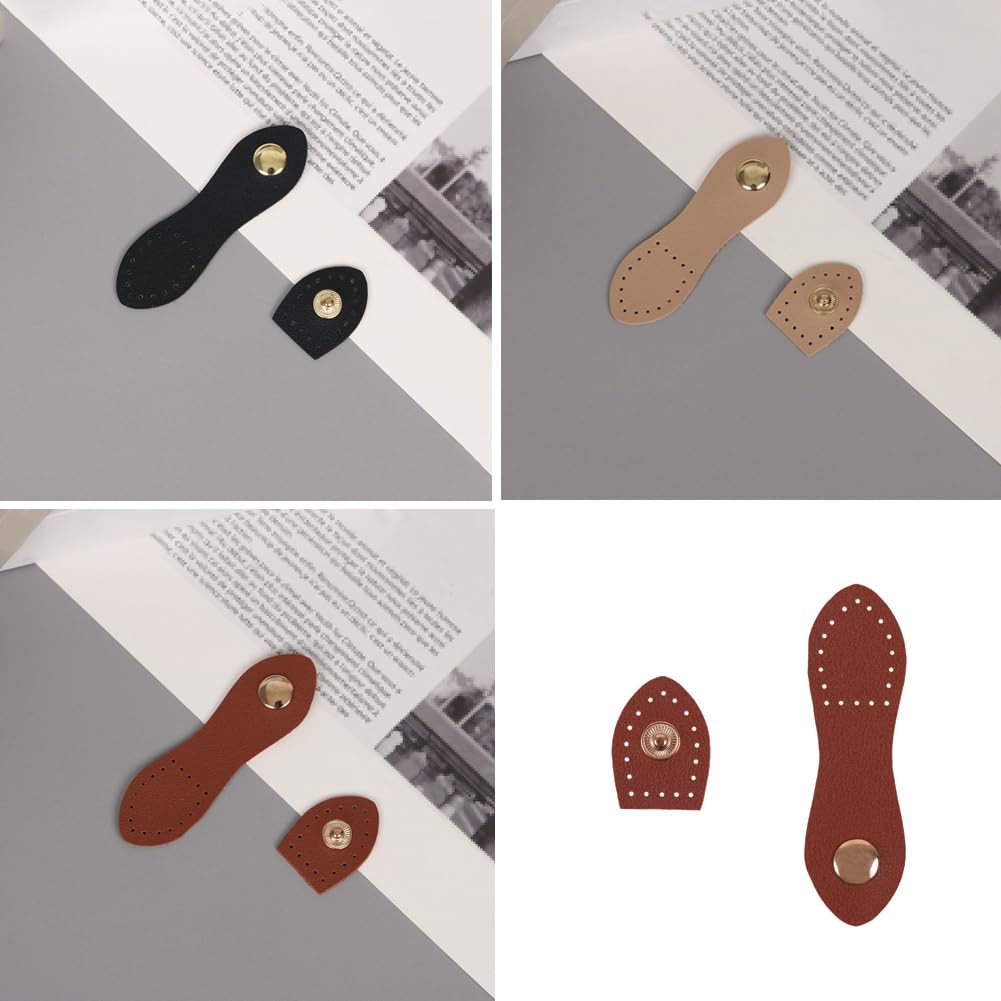 SFOIKVG Kit Borse Fai-da-Te Fibbie a Scatto in Pelle Cucitura di Chiusura for Borsa in PU Elementi Fissaggio for la Che Fa Borse Portafoglio Pulsante Borsa Fai da Te Fibbia in per