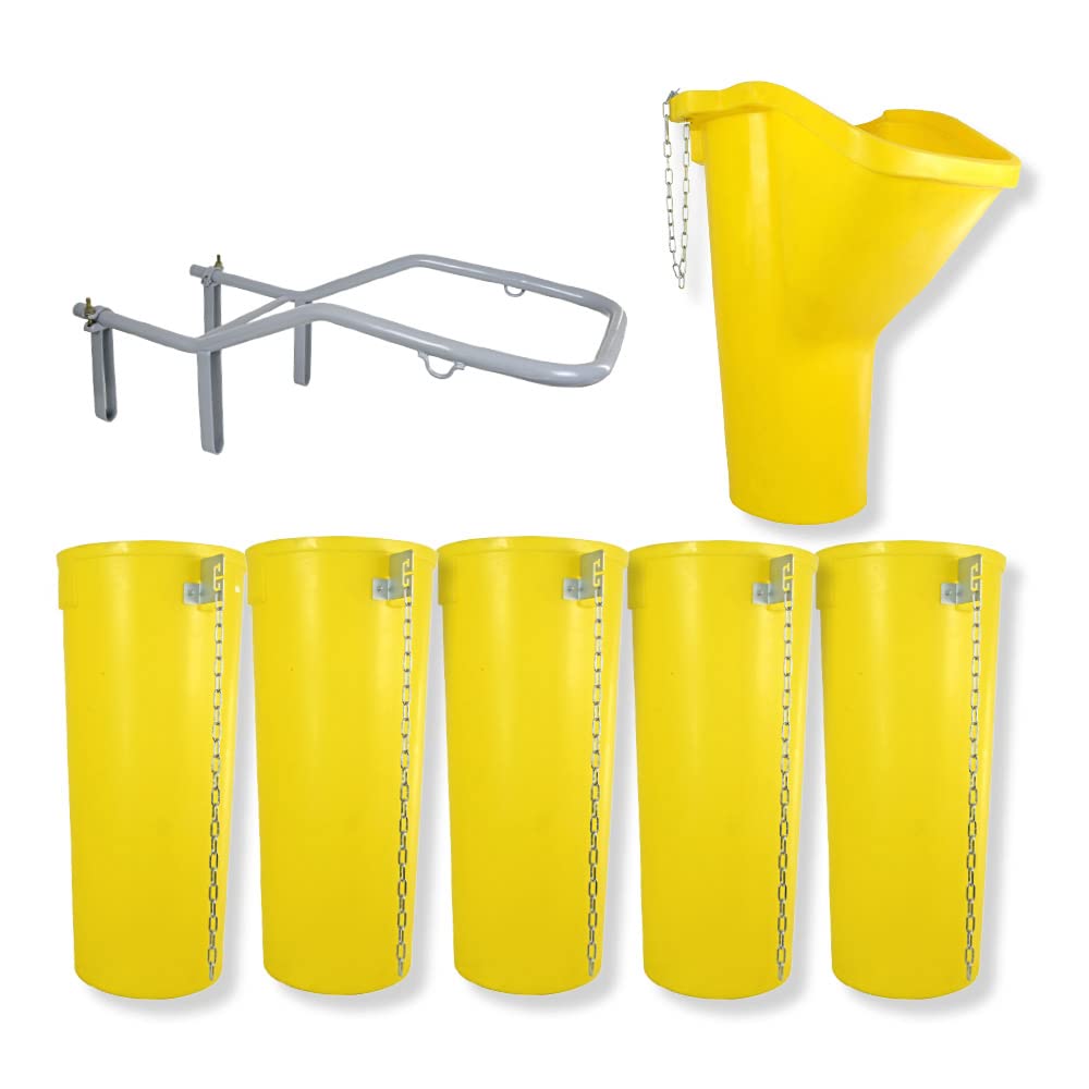 SIRL Profi Bauschuttrutsche Schuttrutsche Schuttrutschen Schuttrohr Set (6m 1x Rahmen, 1x Trichter, 5X Fallrohr)