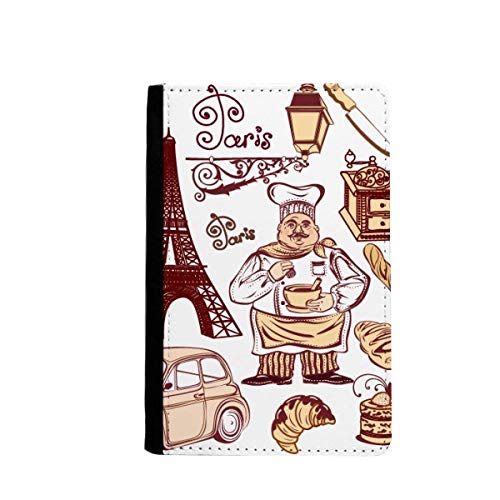 Étui passeport Tour Eiffel portefeuille en finitions premium