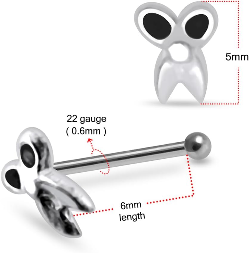 20 Pieces Box Set Plain Embossed Scissors Design 22 Gauge 925 Sterling Silver Ball End, Straight End, L Shape Nose Stud - Nose Pin - Tiny Nose Ring - Nose Piercing Body Jewelry