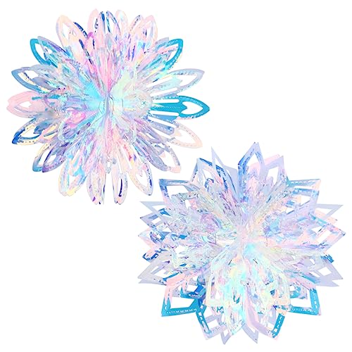 IMIKEYA 1juego Adornos Colgantes De Bodas y Ornamentación Iridiscente Bola Floral para Decoración De Celebraciones