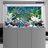 AWERT 36x24 inches Tropical Fish Tank Background River Bed & Lake Aquatic Plant Undersea Tree Branch Aquarium Background Vinyl - Image 5